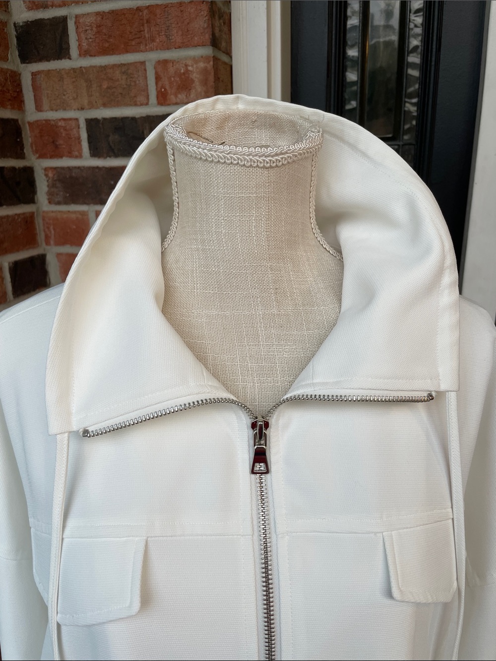 Nine West White Lined Blazer Lightweight Jacket Sz XXL - Picture 11 of 15